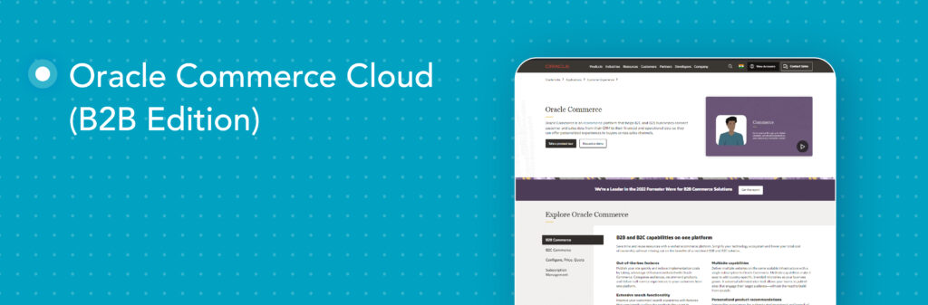 Oracle commerce cloud for b2b